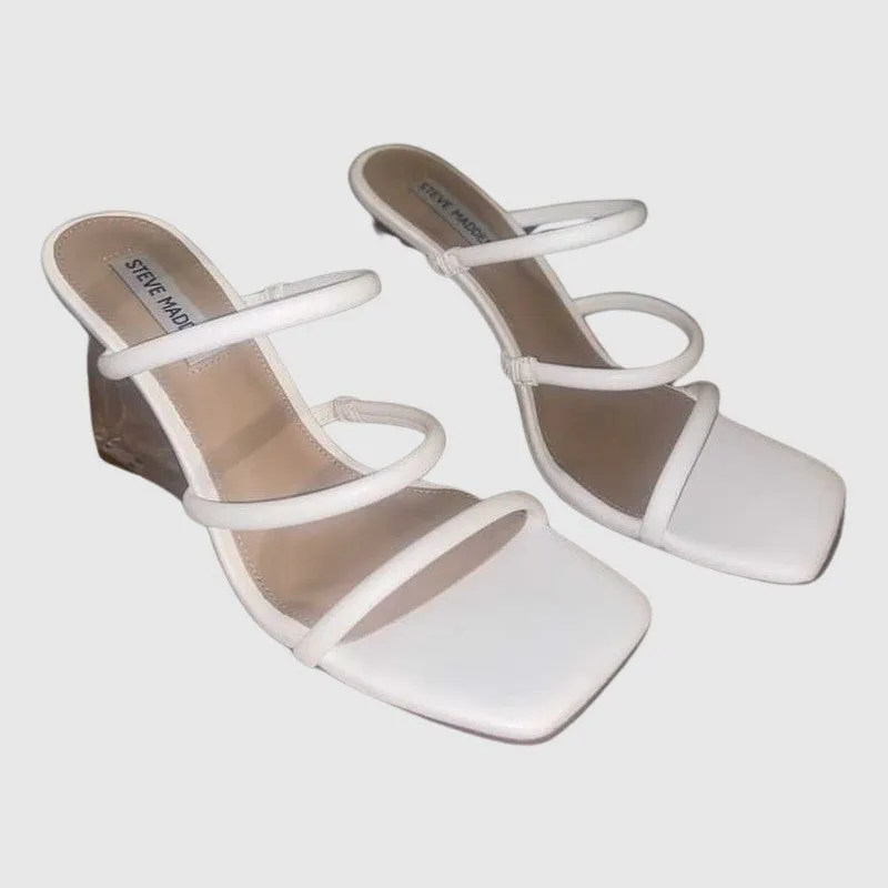 LUNETTE STRAPPY CLEAR WEDGE SANDAL - SM REBOOTED
