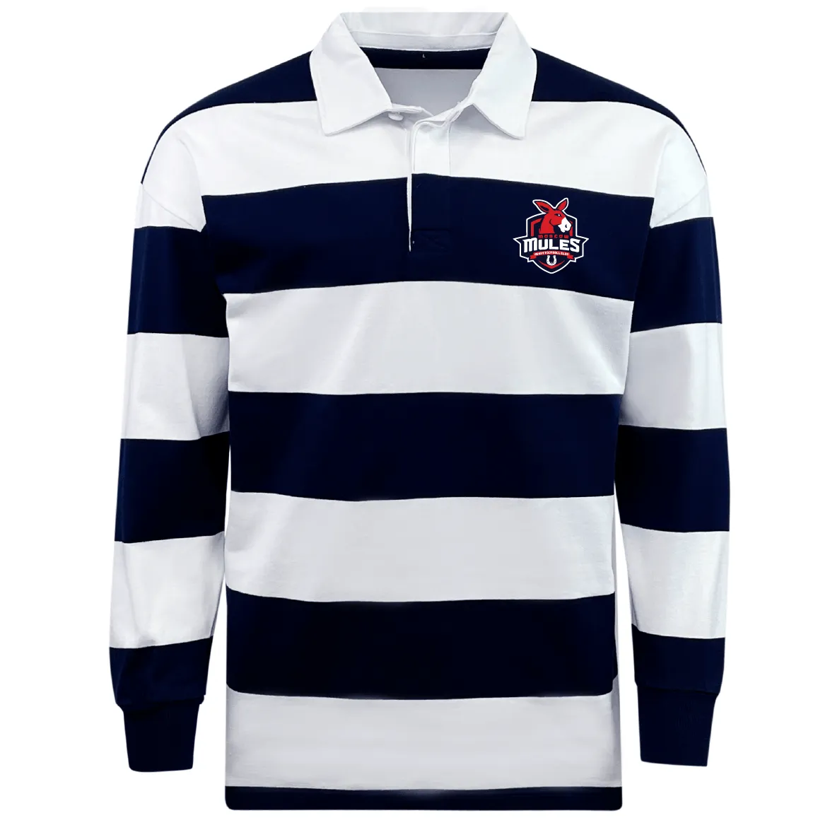 Moscow Mules RFC Classic Long Sleeve Hooped Rugby Jersey