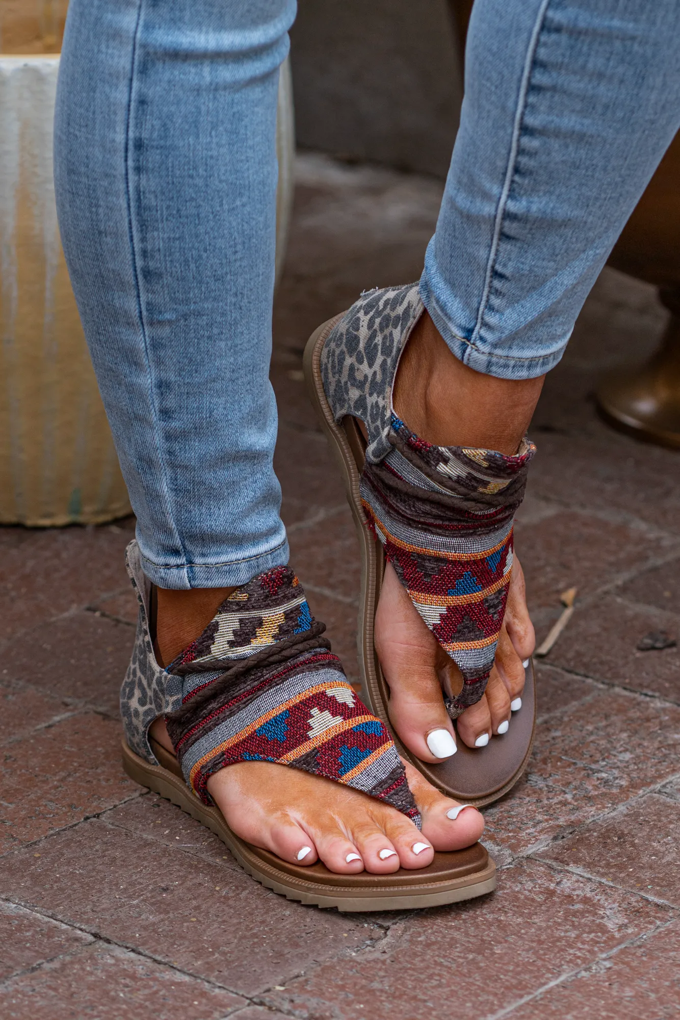 Rock With Me Zip Up Sandals
