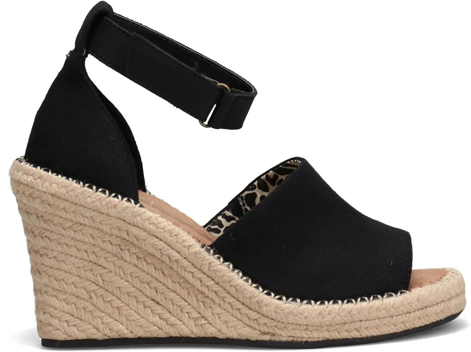 Toms Womens Marisol Platform Wedge Shoes 10016380 Black 7.5M